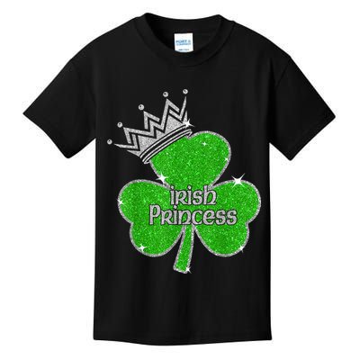 Irish Princess Happy St Patricks Day Shamrock Kids T-Shirt