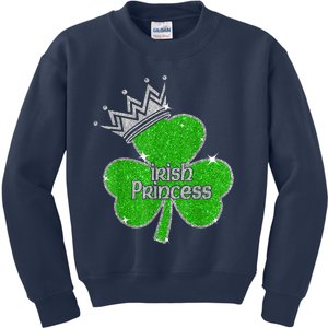 Irish Princess Happy St Patricks Day Shamrock Kids Sweatshirt