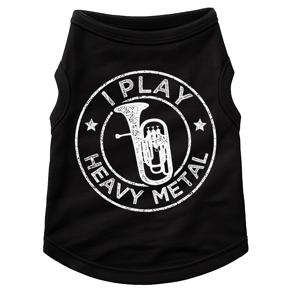 I Play Heavy Metal Funny Euphonium Doggie Tank
