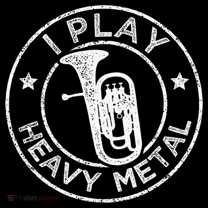 I Play Heavy Metal Funny Euphonium 7-Panel Snapback Hat