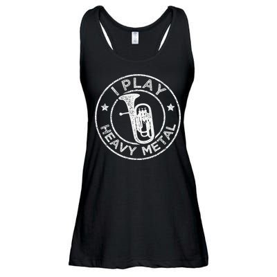 I Play Heavy Metal Funny Euphonium Ladies Essential Flowy Tank