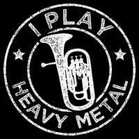 I Play Heavy Metal Funny Euphonium Cooling Performance Long Sleeve Crew