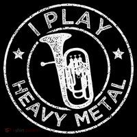 I Play Heavy Metal Funny Euphonium Pom Pom 12in Knit Beanie