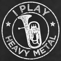 I Play Heavy Metal Funny Euphonium Golf Towel