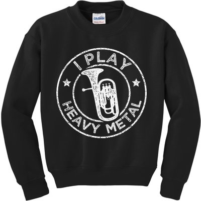 I Play Heavy Metal Funny Euphonium Kids Sweatshirt