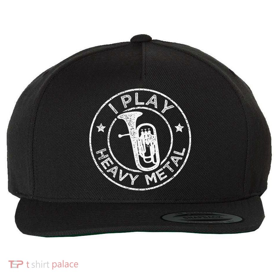 I Play Heavy Metal Funny Euphonium Wool Snapback Cap