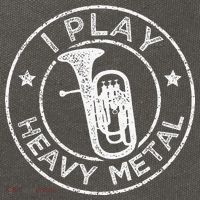 I Play Heavy Metal Funny Euphonium Cotton Canvas Backpack
