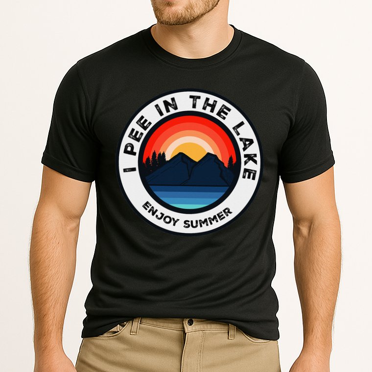 I Pee In The Lake Funny Summer Vacation Family Performance Shirt