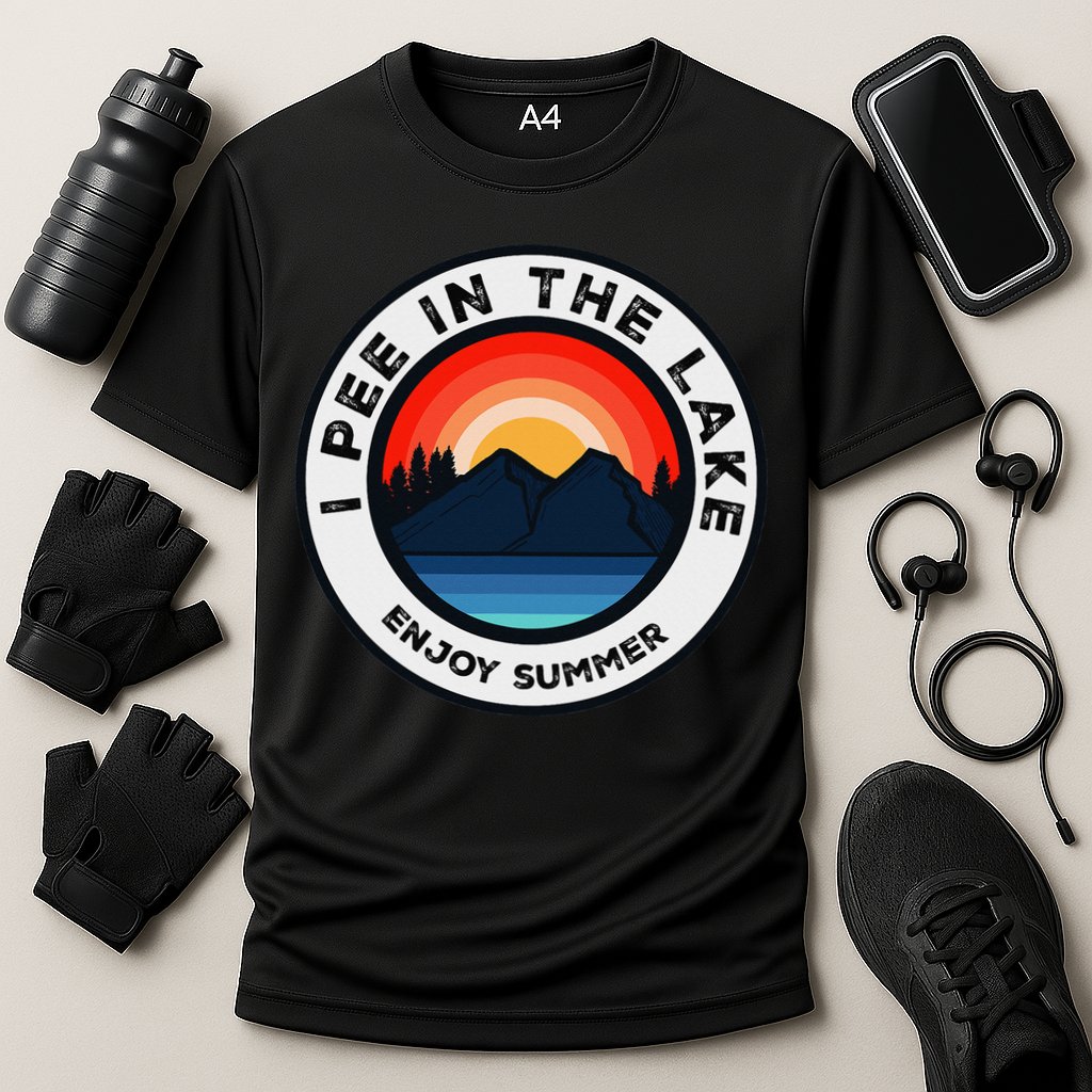 I Pee In The Lake Funny Summer Vacation Family Performance Shirt