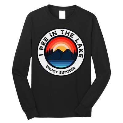 I Pee In The Lake Funny Summer Vacation Family Long Sleeve Shirt