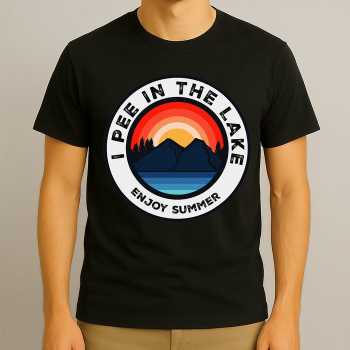 I Pee In The Lake Funny Summer Vacation Family T-Shirt