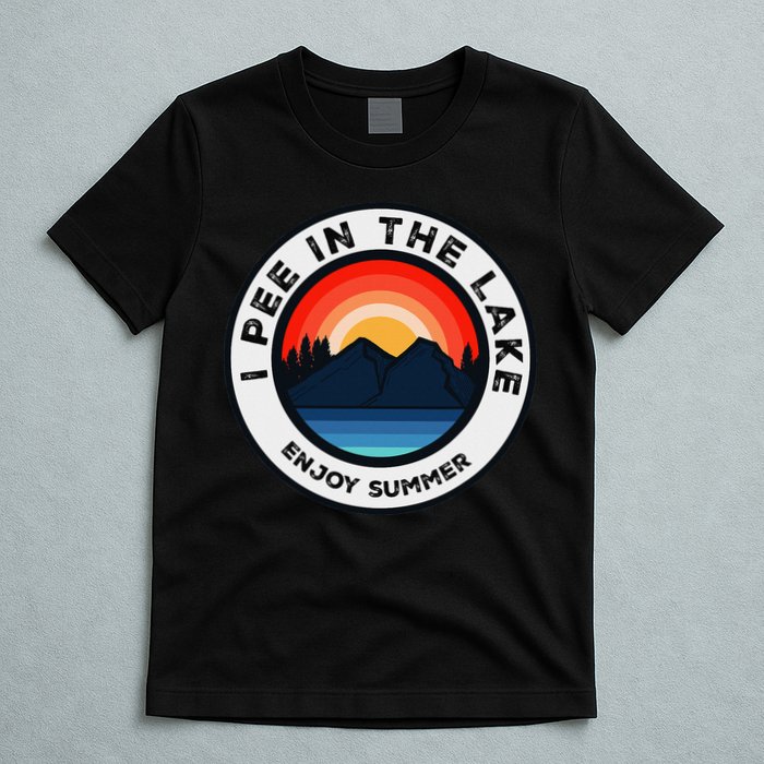 I Pee In The Lake Funny Summer Vacation Family T-Shirt
