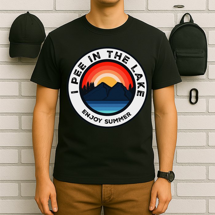 I Pee In The Lake Funny Summer Vacation Family T-Shirt