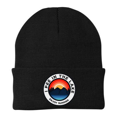 I Pee In The Lake Funny Summer Vacation Family Beanie