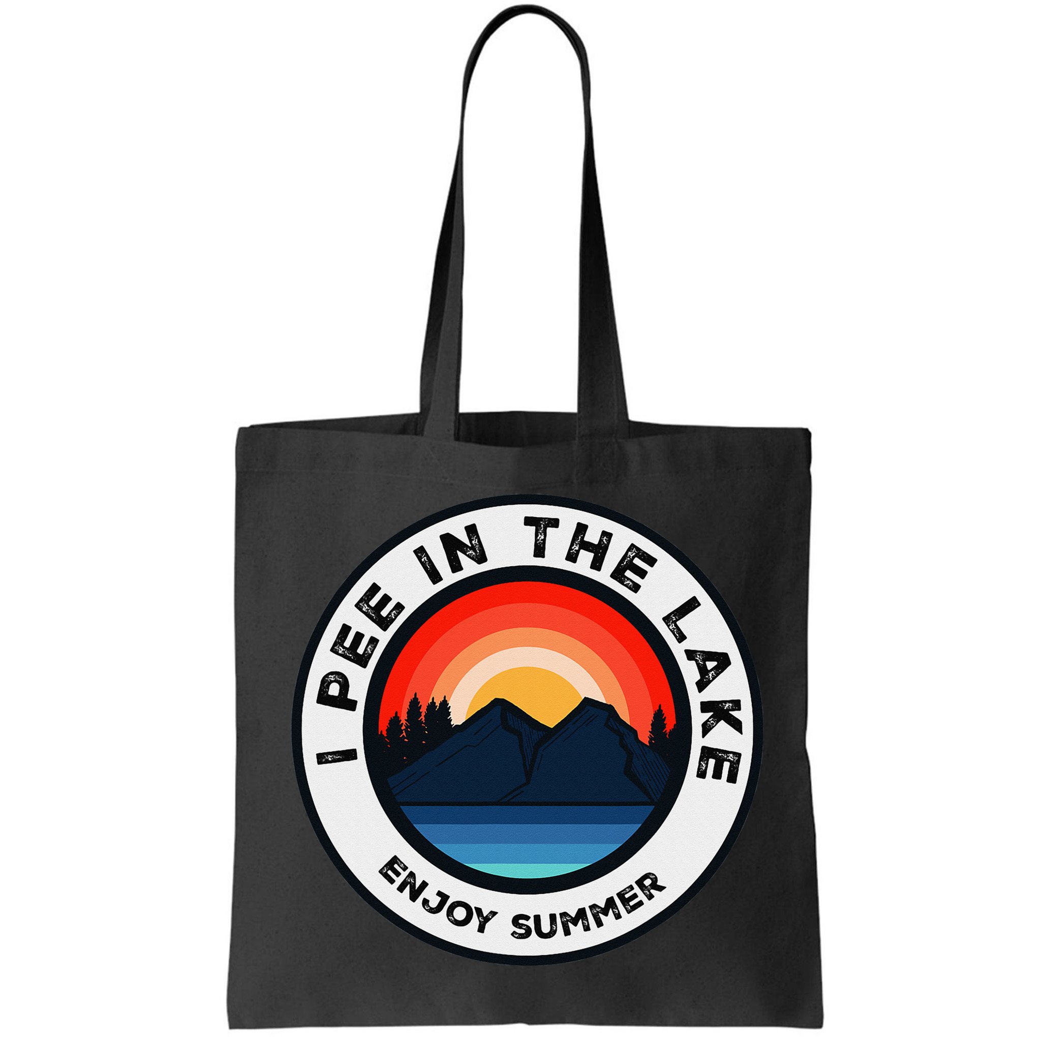 I Pee In The Lake Funny Summer Vacation Family Bag