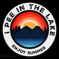 I Pee In The Lake Funny Summer Vacation Family Mesh Reversible Basketball Jersey Tank