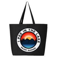I Pee In The Lake Funny Summer Vacation Family 25L Jumbo Tote