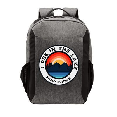 I Pee In The Lake Funny Summer Vacation Family Vector Backpack