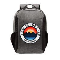 I Pee In The Lake Funny Summer Vacation Family Vector Backpack