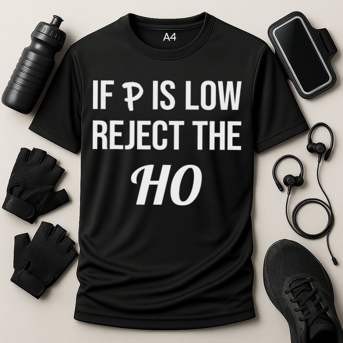 If P Is Low Reject The Ho Data Science Statistician Funny Cooling Performance Crew T-Shirt