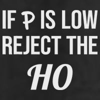 If P Is Low Reject The Ho Data Science Statistician Funny Knit Cap Winter Beanie