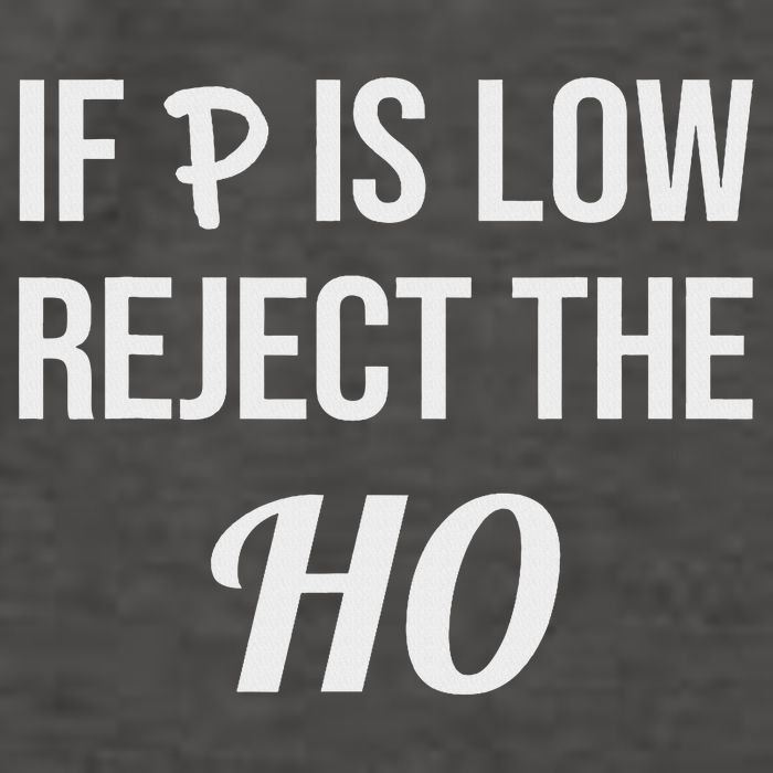 If P Is Low Reject The Ho Data Science Statistician Funny Vector Backpack