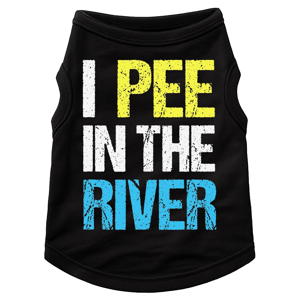 I Pee In The River Funny Summer Doggie Tank