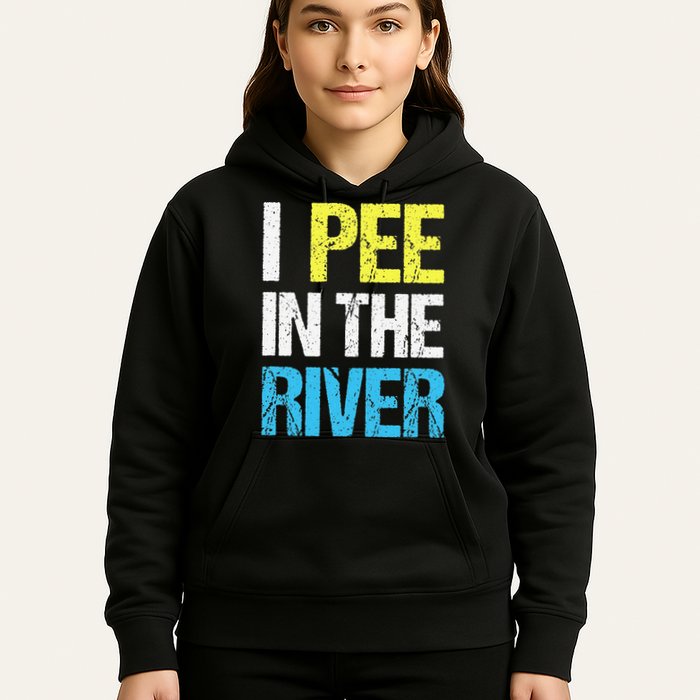 I Pee In The River Funny Summer Hoodie