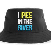 I Pee In The River Funny Summer Sustainable Bucket Hat