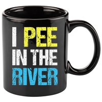 I Pee In The River Funny Summer 11oz C Handle Ceramic Mug