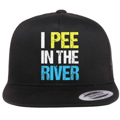 I Pee In The River Funny Summer Flatbill Hat