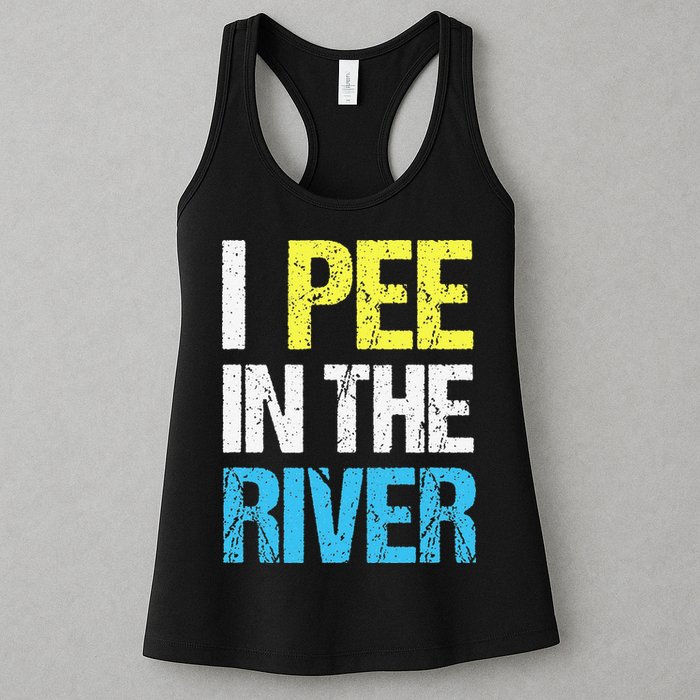 I Pee In The River Funny Summer Womens Tank Top