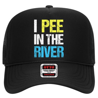 I Pee In The River Funny Summer Trucker Hat