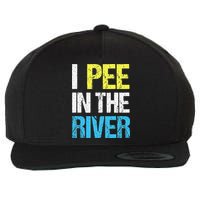 I Pee In The River Funny Summer Wool Snapback Cap