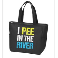 I Pee In The River Funny Summer Zip Tote Bag