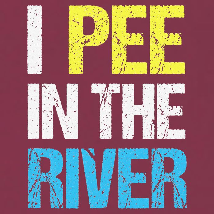 I Pee In The River Funny Summer 16oz Travel Tumbler