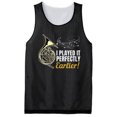 I Played It Perfectly Earlier French Hornist French Horn Mesh Reversible Basketball Jersey Tank