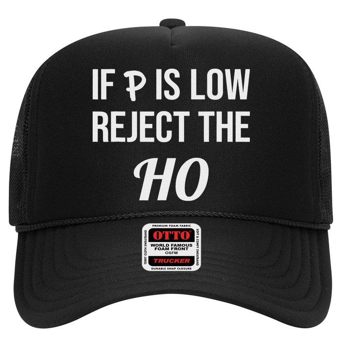 If P Is Low Reject The Ho Data Science Statistician Funny Trucker Hat