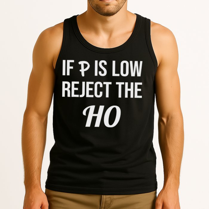 If P Is Low Reject The Ho Data Science Statistician Funny Tank Top