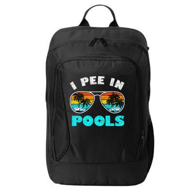 I Pee In Pools Sunglasses Summer Vacation Swimming City Backpack