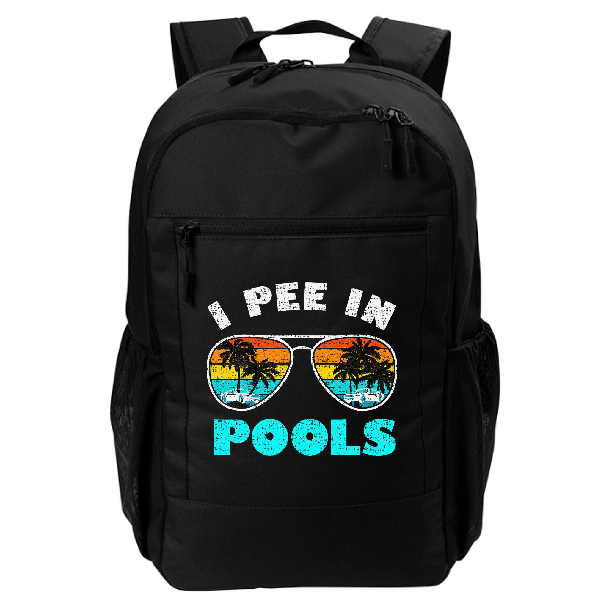 I Pee In Pools Sunglasses Summer Vacation Swimming Backpack