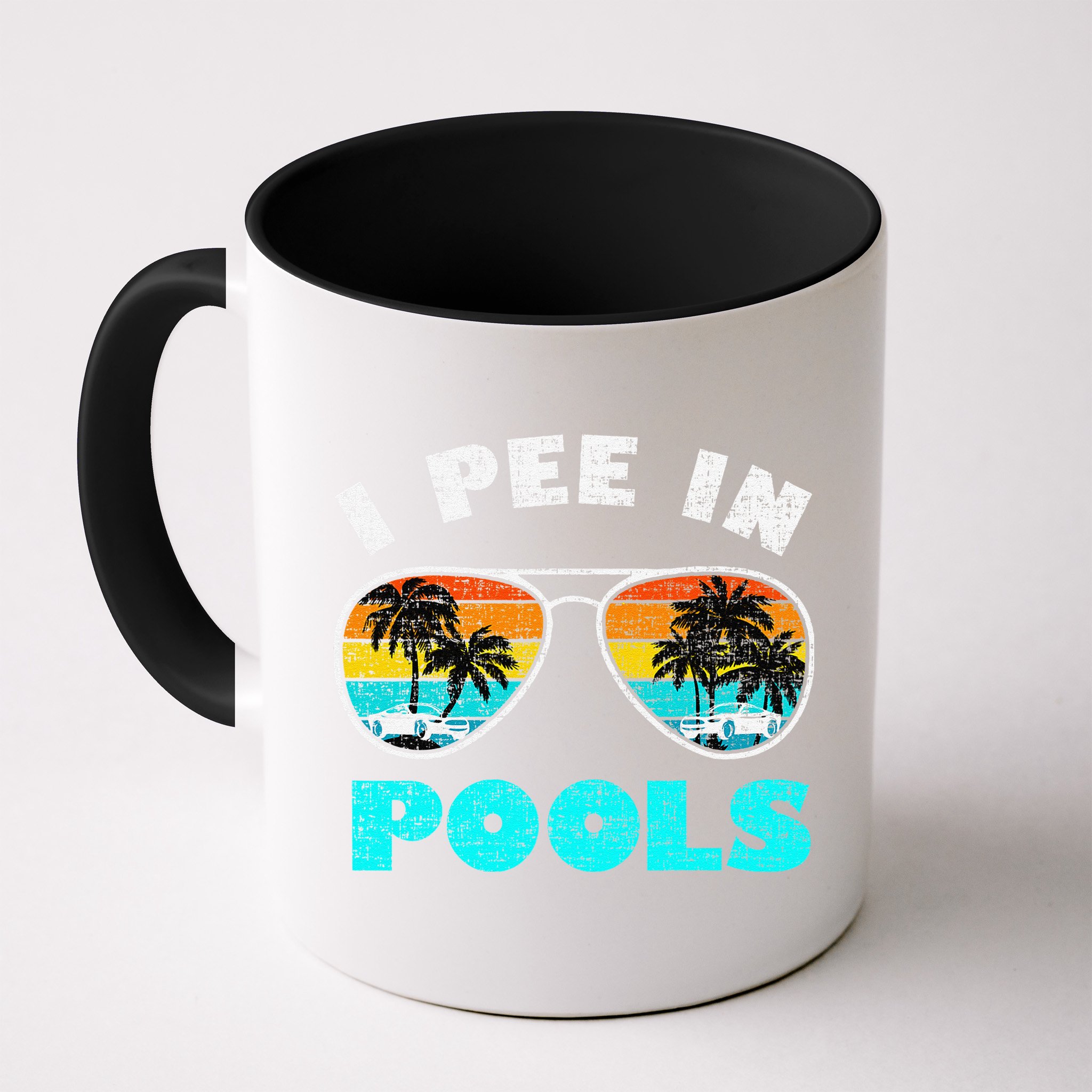 I Pee In Pools Sunglasses Summer Vacation Swimming Mug