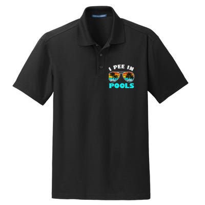 I Pee In Pools Sunglasses Summer Vacation Swimming Dry Zone Grid Polo