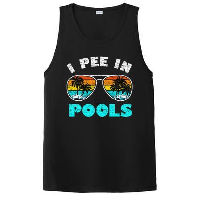 I Pee In Pools Sunglasses Summer Vacation Swimming PosiCharge Competitor Tank