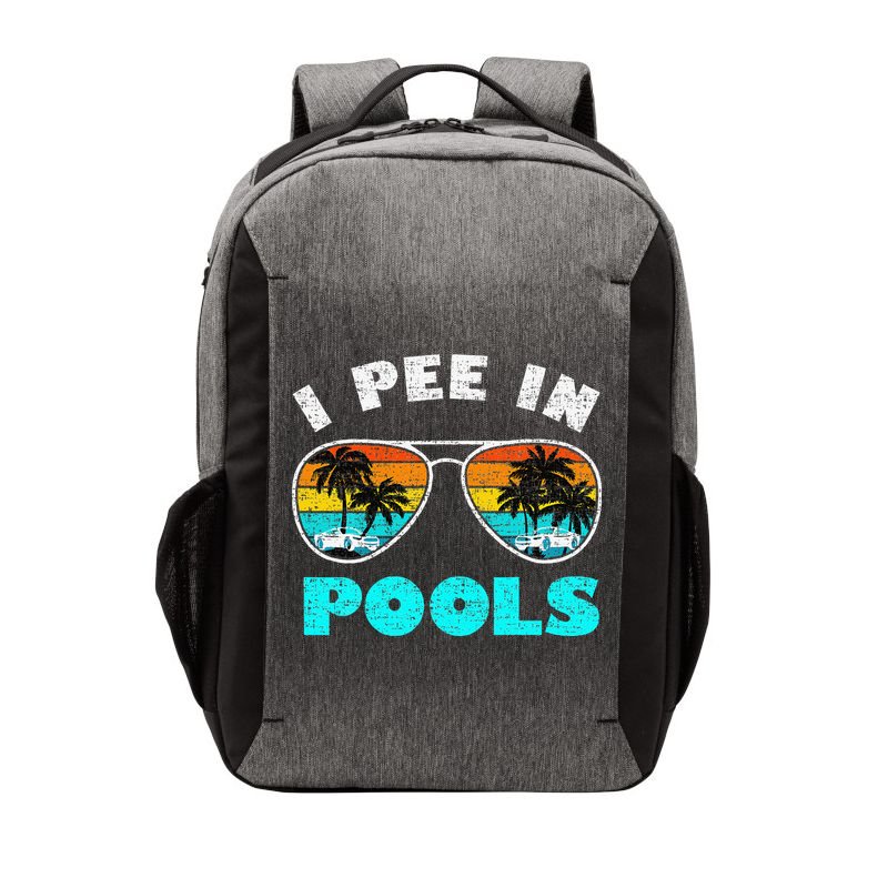 I Pee In Pools Sunglasses Summer Vacation Swimming Vector Backpack