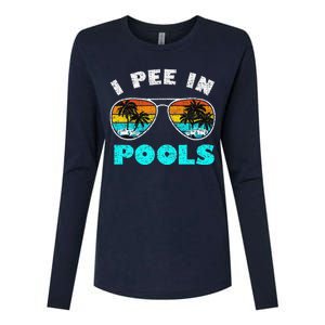 I Pee In Pools Sunglasses Summer Vacation Swimming Womens Cotton Relaxed Long Sleeve T-Shirt