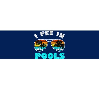 I Pee In Pools Sunglasses Summer Vacation Swimming Bumper Sticker