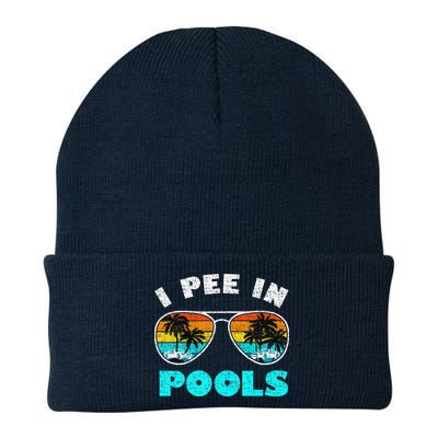 I Pee In Pools Sunglasses Summer Vacation Swimming Beanie