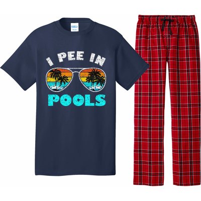 I Pee In Pools Sunglasses Summer Vacation Swimming Pajama Set