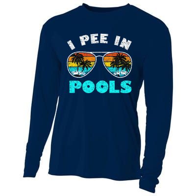 I Pee In Pools Sunglasses Summer Vacation Swimming Cooling Performance Long Sleeve Crew